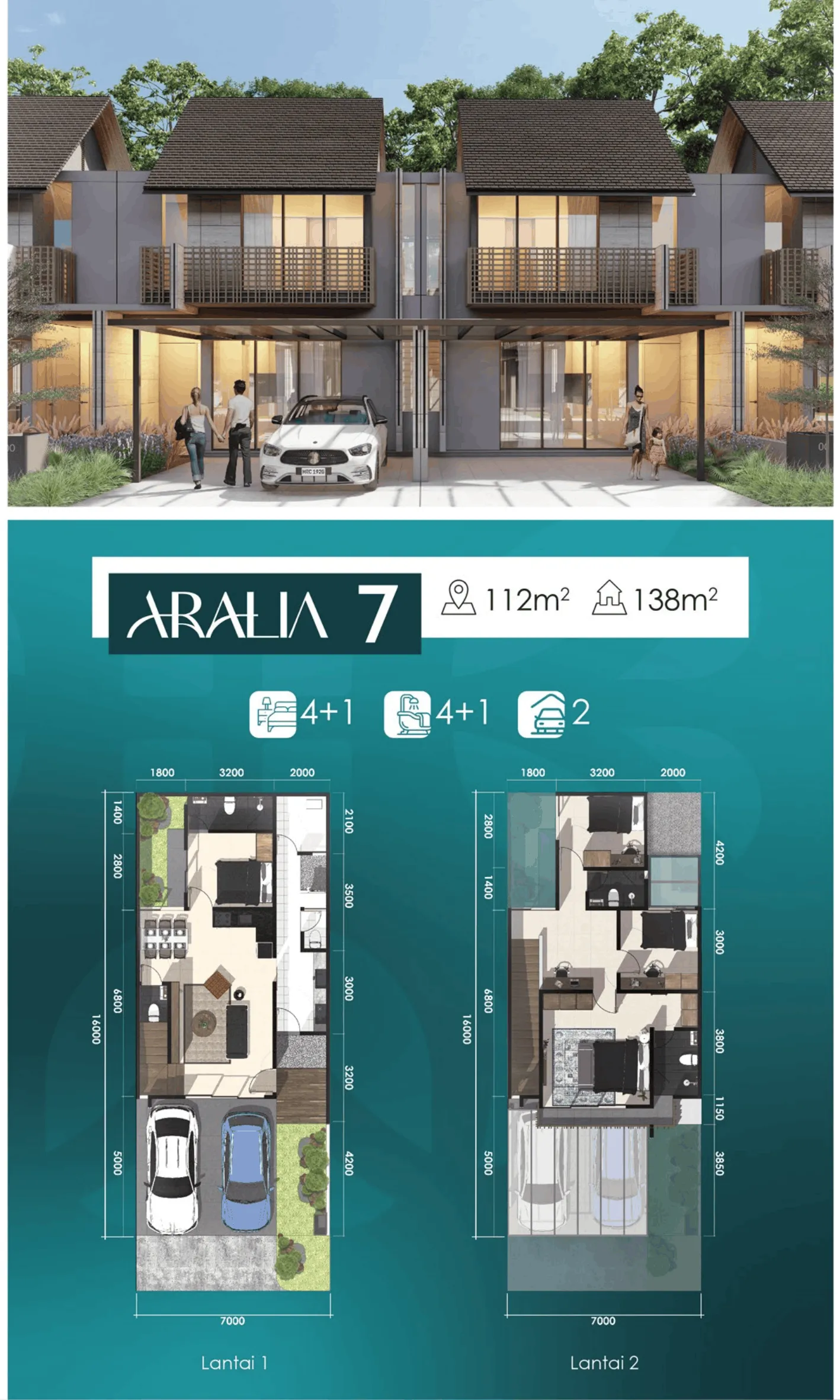 Denah Layout Aralia 7 112/138