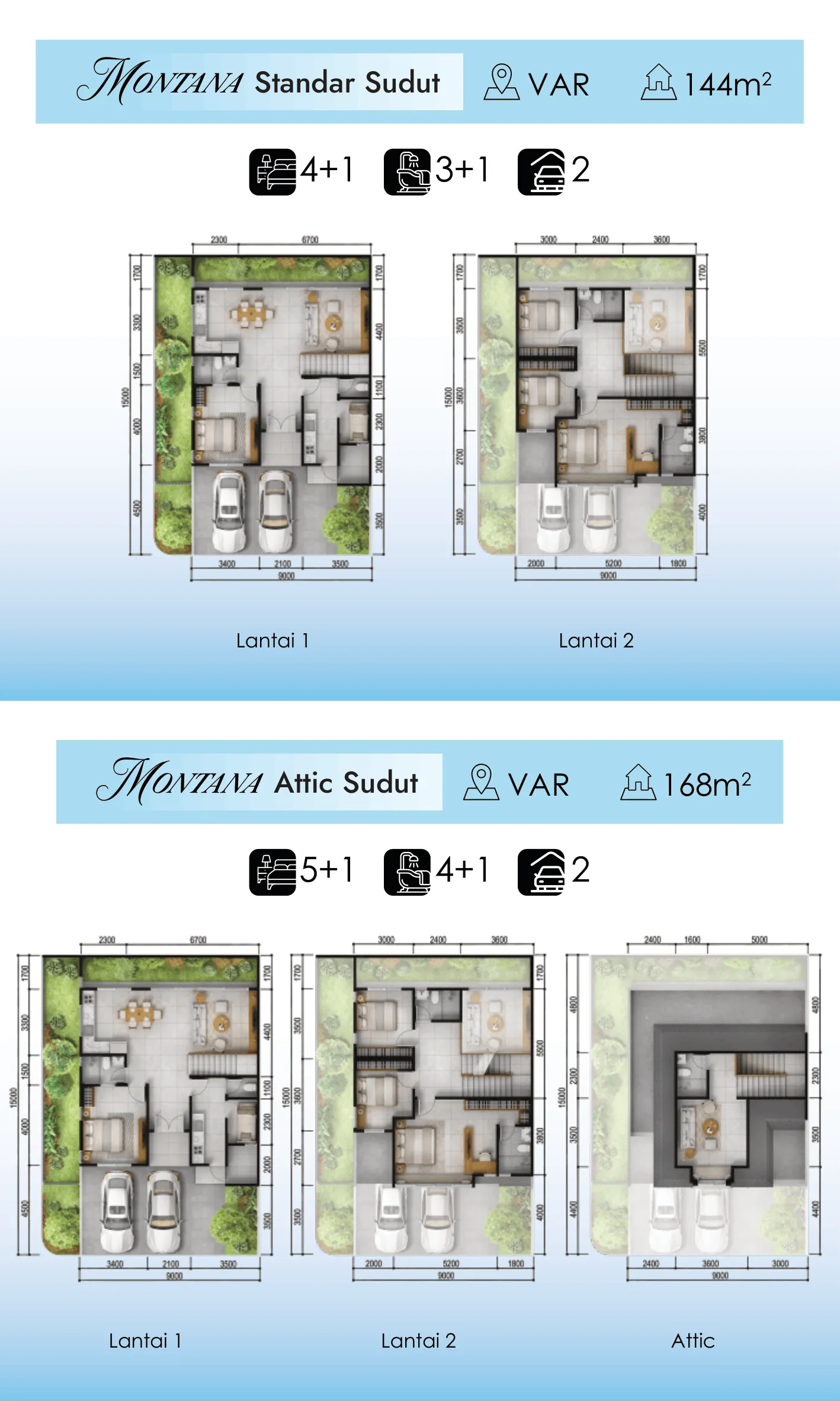 Denah Layout Attic 135/168